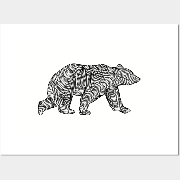 THE BEAR Wall Art by thiagobianchini